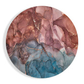 Orange Marble Glass Wall Art.